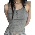 thumbnail image 1 of Coduop Women's Casual Lace Trim Sleeveless Basic Cami Crop Top Camisole, 1 of 8