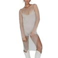 thumbnail image 1 of Coduop Women's Casual Summer Dress Long Sleeve See-through Slit Beach Long Maxi Dresses, 1 of 7