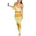 thumbnail image 1 of Coduop Womens Sexy 2 Pcs Midi Dress Outfits Sleeveless Halterneck Crop Top Long Pencil Skirt Set, 1 of 7