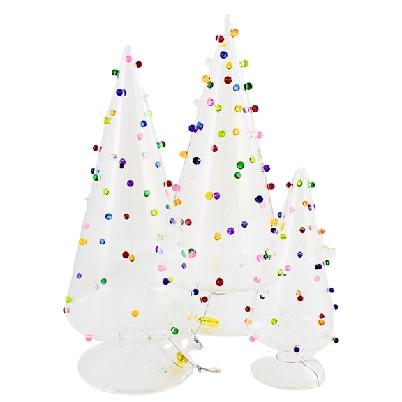 Cody Foster 10.00In Bauble Tree Set Small, Glass, Multi Colored Beads Cd3227st