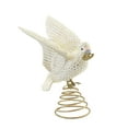 Cody Foster 10.00in Peace On Earth Dove Tree Topper, Paper, Bird White
