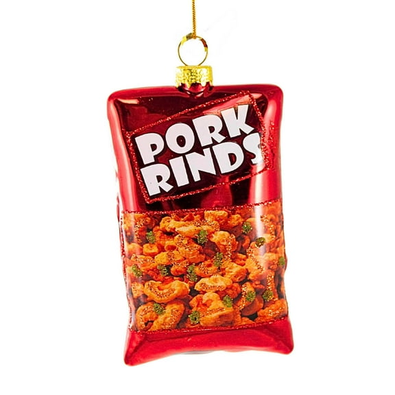 Cody Foster Pork Rinds - One Ornament 3.75 Inch, Glass - Pig Skin Go8129