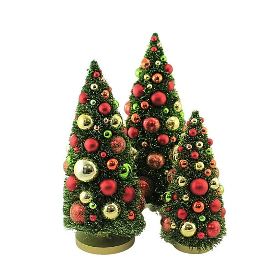 Cody Foster 16.50In Spire Tree Red Set/3, Plastic, Christmas Ornaments Decorated Ms367r