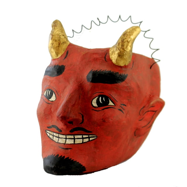 Cody Foster Vintage Style Devil Large Paper Mache Candy Bucket Halloween Pm929b