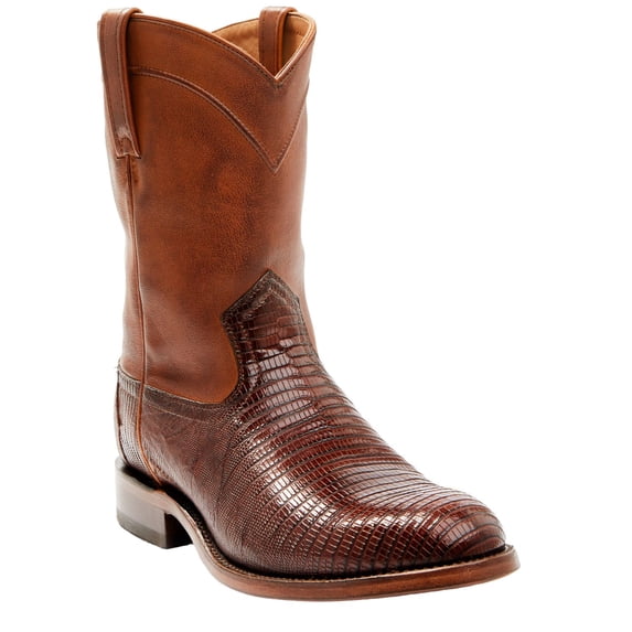 Cody James Black 1978 Men's Carmen Exotic Teju Lizard Roper Boot Medium Toe Cognac 7.5 D