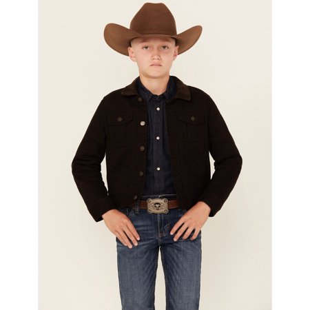 Cody James Boys' Memphis Solid Rancher Jacket - CBFA24O76-BLK X- US
