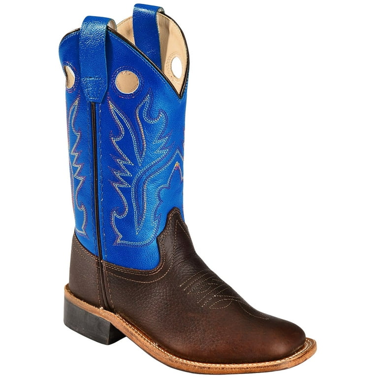 Cody James Boys Thunder Western Boot Broad Square Toe Oiled Rust 5 D M US Walmart