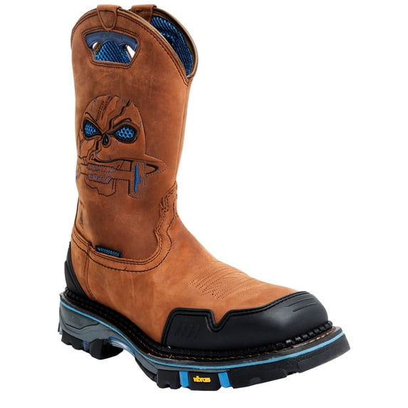 Cody James Men's 11" Decimator Waterproof Western Work Boot Nano Brown 10 EE US