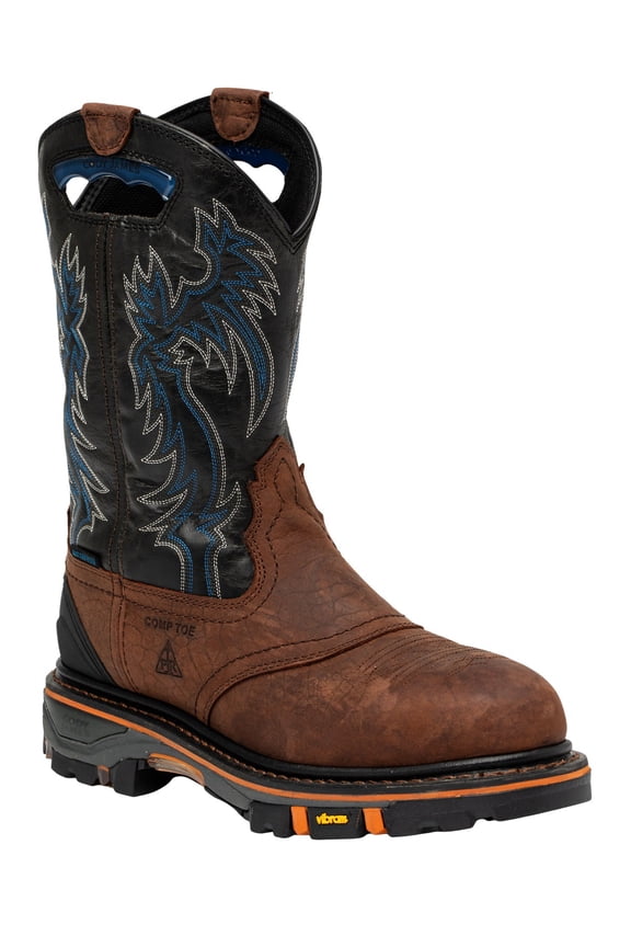 Men's Men'S 11" Decimator Waterproof Western Work Boot Nano Brown 9 D(M) US