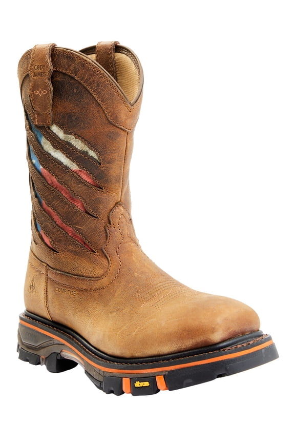 Men's Men'S 11" Decimator Western Work Boot Nano Brown 8 EE US