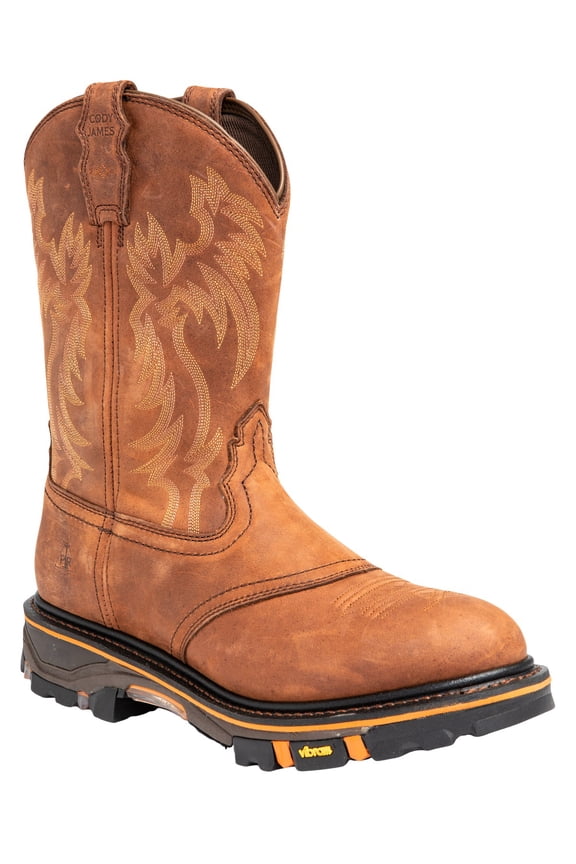 Men's Men'S 11" Decimator Western Work Boot Soft Toe Brown 14 D(M) US