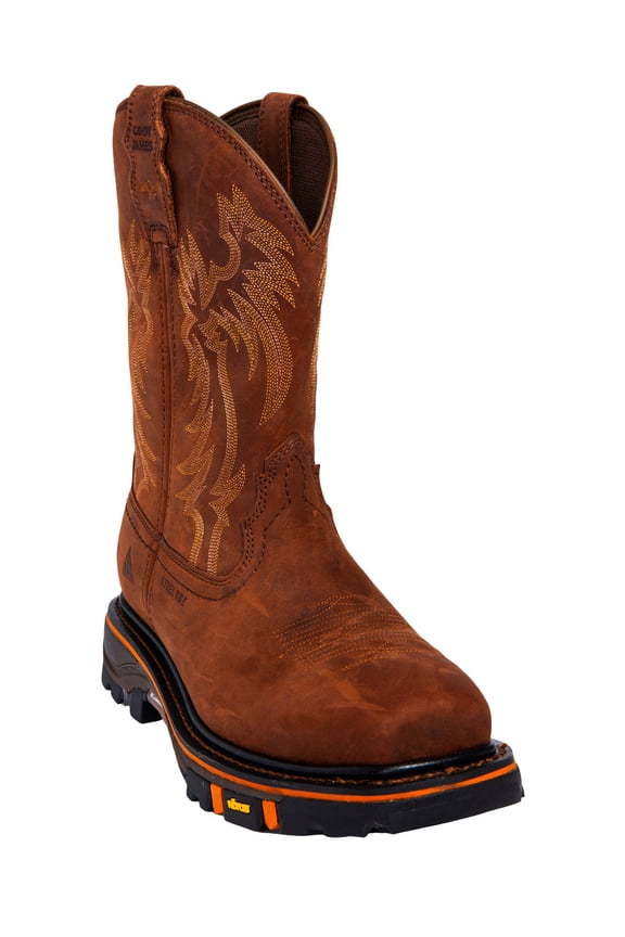Men's Men'S 11" Decimator Western Work Boot Steel Toe Brown 13 EE  US