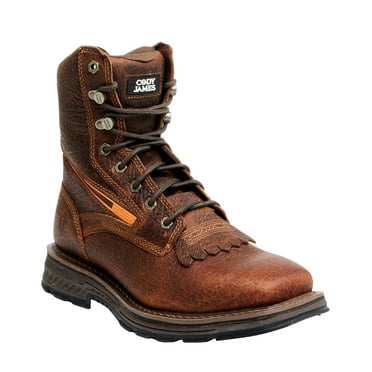 Cody James Men's 8" Ase7 Disruptor Work Boot Soft Toe Brown 8.5 EE  US