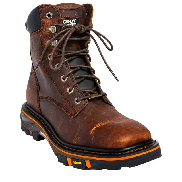 Cody James Men's 8" Decimator Work Boot Soft Toe Brown 10 D(M) US