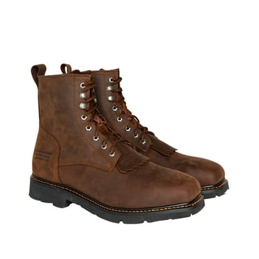 Cody James Men's 8" Mustang Lace-Up Kiltie Waterproof Work Boot Composite - CWPR8 10.5 D(M) US
