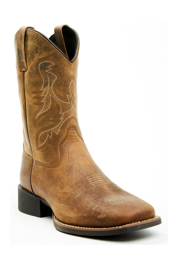 Men's Ace Western Boot&Trade; Broad Square Toe Tan 10 D(M) US