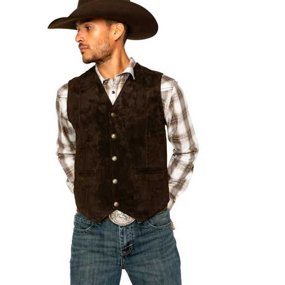 Cody James Men's Angus Suede Vest Brown