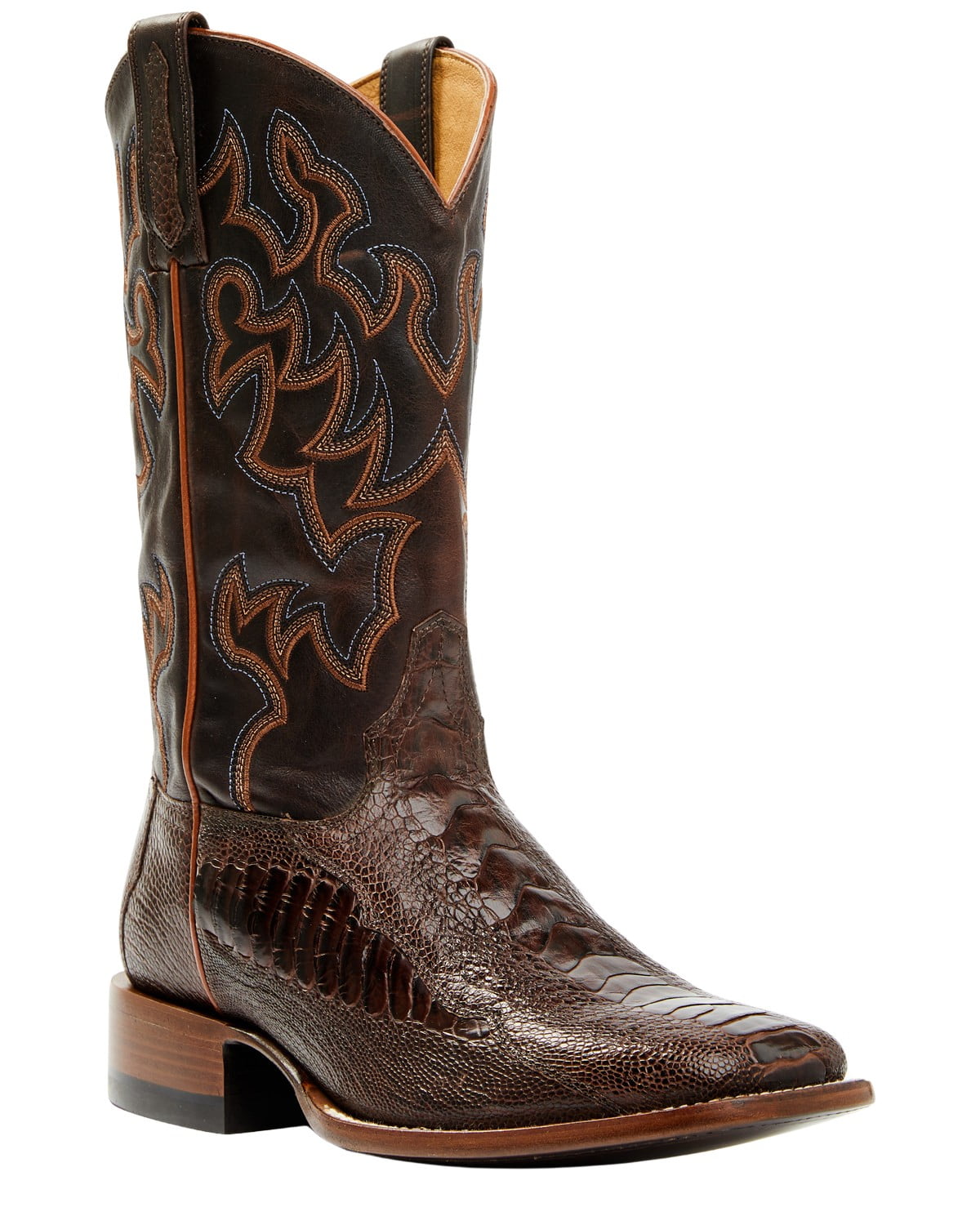 Cody James Men's Antique Cafe Ostrich Leg Exotic Western Boot Broad ...