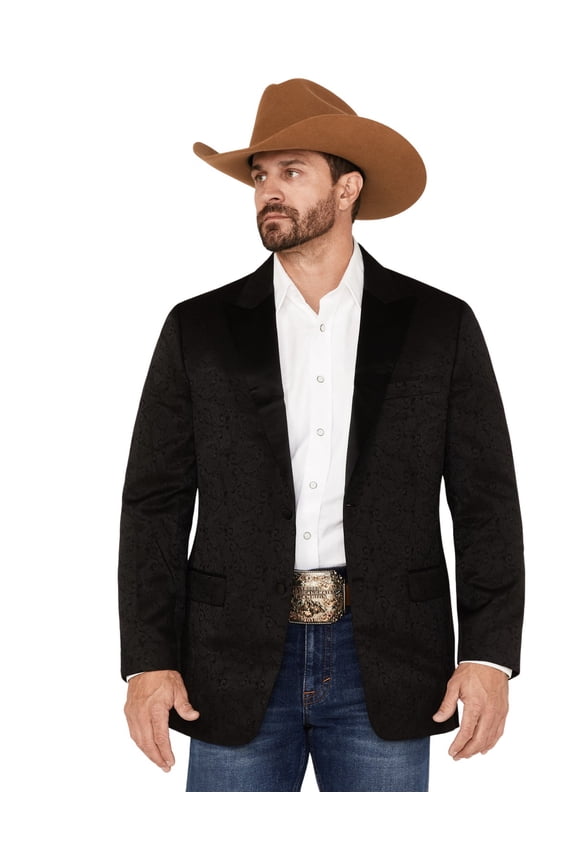 Men's Austin Paisley Blazer Black 48 REG