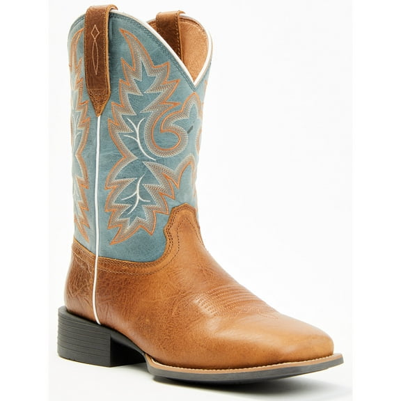 Cody James Men's Badge Xero Gravity&Trade; Western Boot Broad Square Toe Brown 11 EE  US