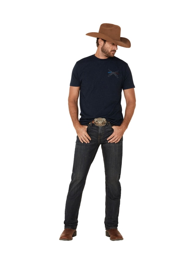 Men's Men'S Barn Sour Wash Jackson Slim Straight Stretch Denim Blue 28W x 34L US