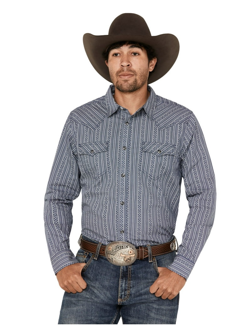 cody james dress shirts Cody James Men's Big Deal Geo Print Long Sleeve Button-Down Stretch We
