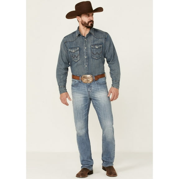 Cody James Men's Buckskin Wash Jackson Slim Straight Stretch Denim Jeans Tall - CJHO21J21-LTW-T 34W x 40L  US