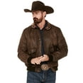 thumbnail image 1 of Cody James Men's Button-Down Bomber Jacket - CJFA23O8-BRN, 1 of 4