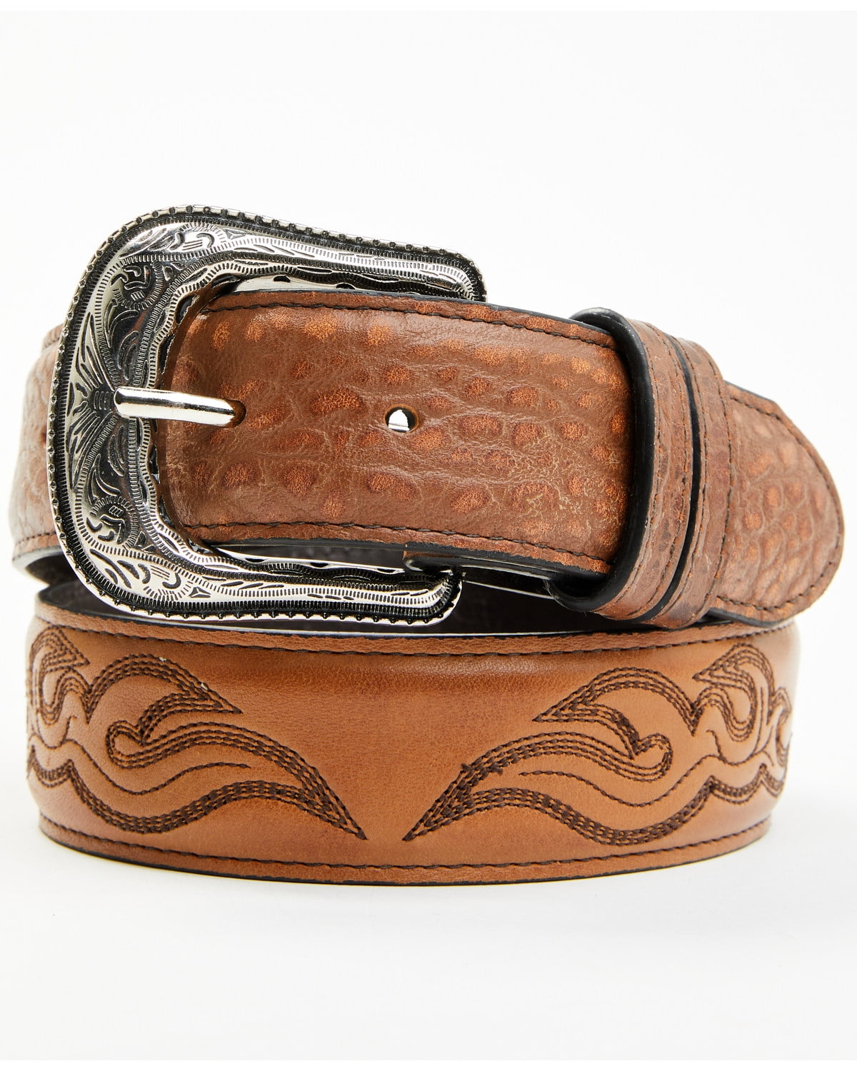 Cody James Men's Cade Stitched Leather Belt - CJASU24BT5-CN 34
