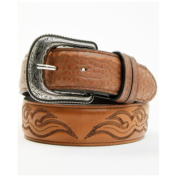 Cody James Men's Cade Stitched Leather Belt - CJASU24BT5-CN 30