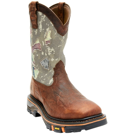 Cody James Men's 12" Camo Decimator Western Work Boot Soft Toe Brown 14 EE  US