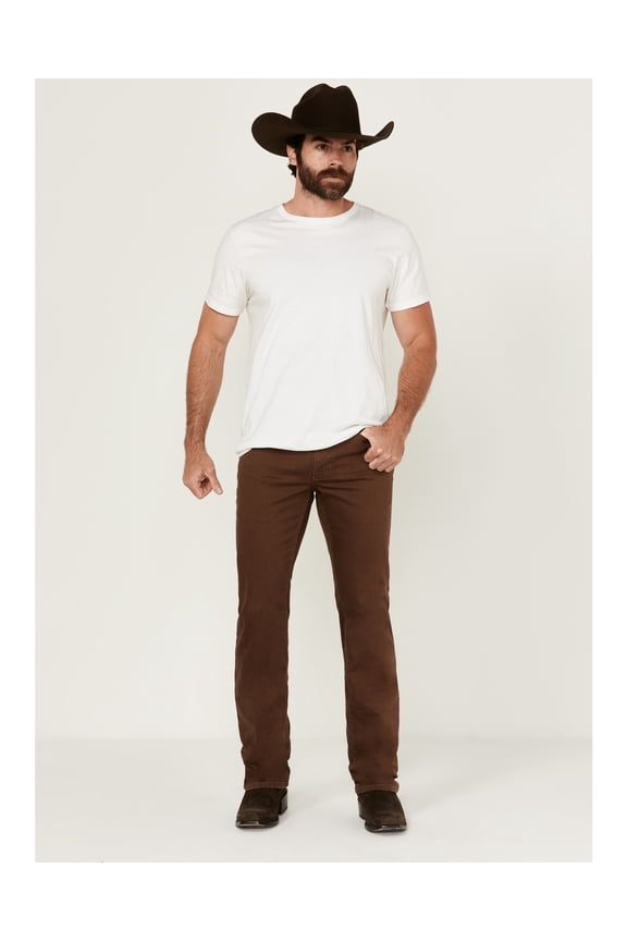 Men's Canyon Wash Jackson Slim Straight Stretch Denim Jeans Dark Brown 38W x 30L US