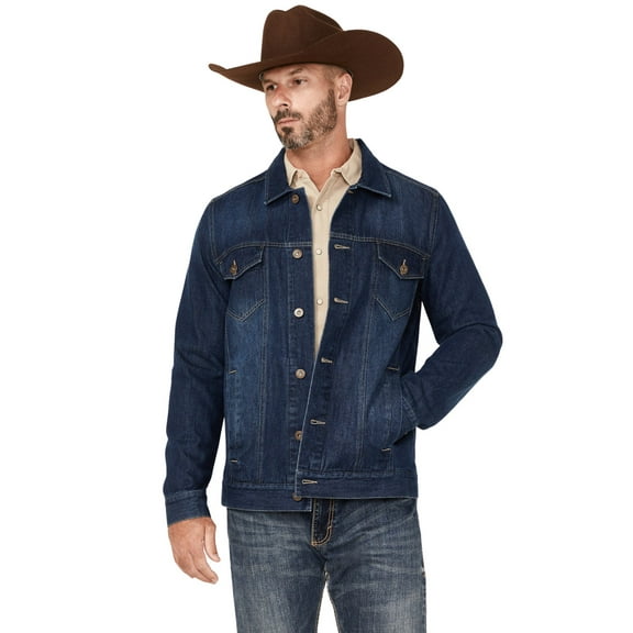 Cody James Men's Coasting Medium Wash Unlined Denim Jacket - CJFA22O7-MED WASH Medium