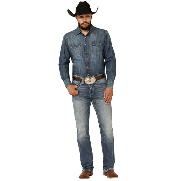 Cody James Men's Core Buster Wash Jackson Slim Straight Stretch Denim Jeans - CCHO20J67 33W x 36L US