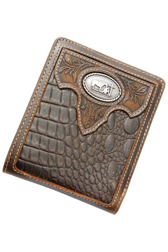 Men's Men'S Croc Embossed Bifold Wallet - CJAFA21WT2 One Size