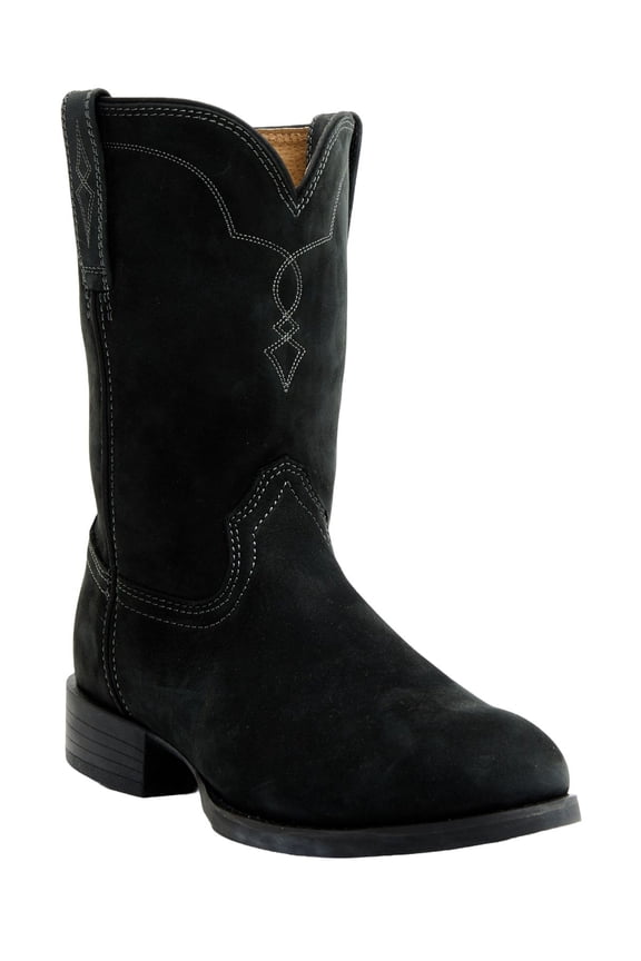 Men's Cush Core&Reg; Highland  Western Boot Round Toe Black 8.5 D(M) US