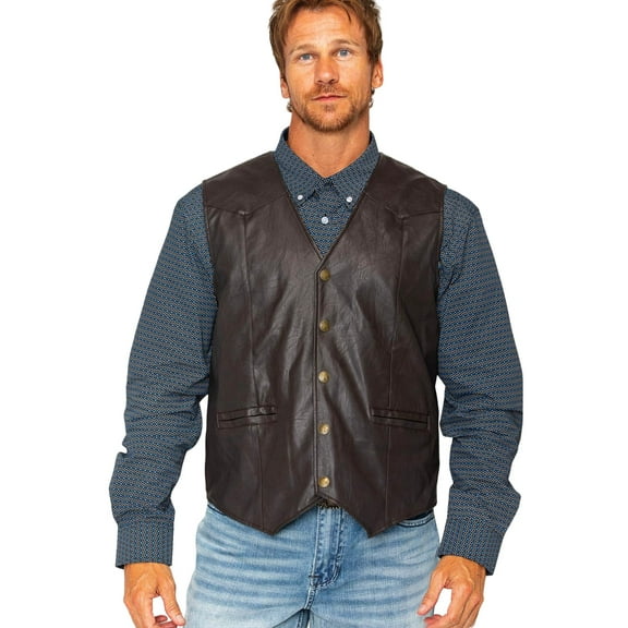 Cody James Men's Deadwood Vest Brown