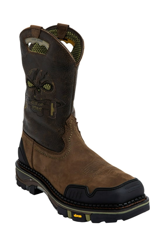 Men's Decimator Western Work Boot Nano Composite Toe - BCJC0SPW100 10.5 D(M) US