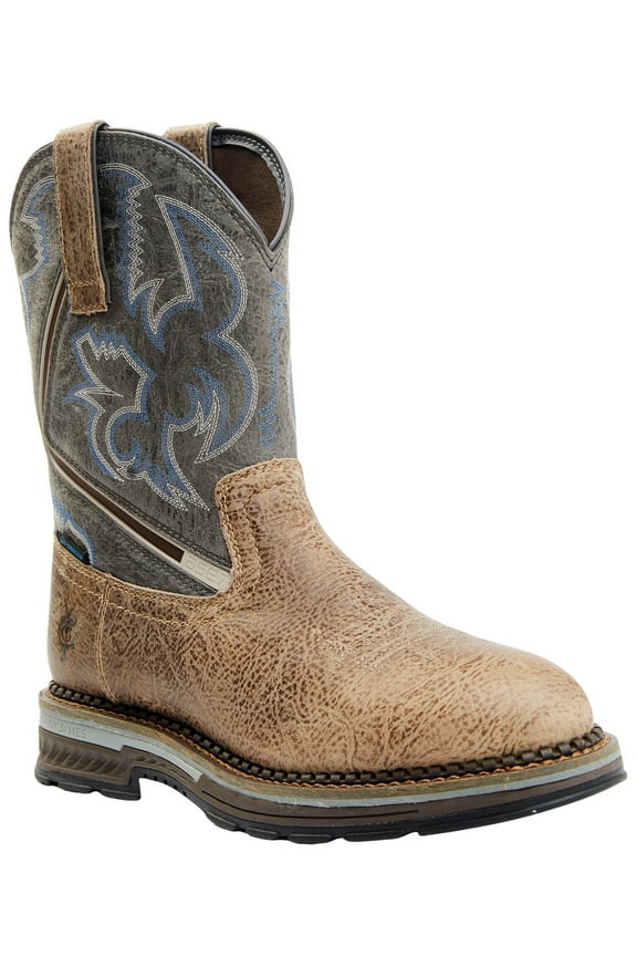 Men's 10" Disruptor Tyche Eccentric Soft Pull-On Work Boot Toe Grey 7 D(M) US