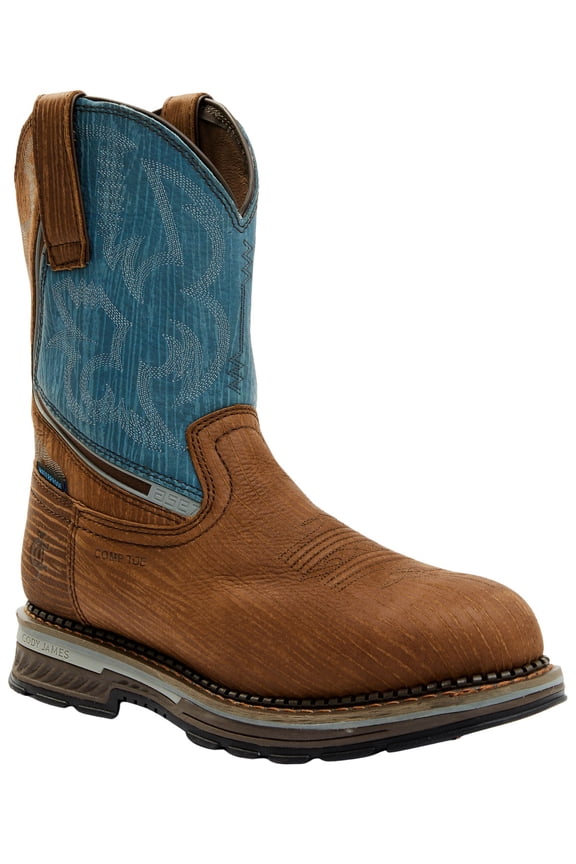Men's Men'S Disruptor Waterproof Work Boot Composite Toe Blue 8.5 D(M) US