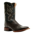 thumbnail image 1 of Cody James Men's Exotic Ostrich Western Boot Broad Square Toe Chocolate 9.5 EE  US, 1 of 7