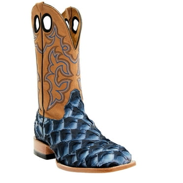 Cody James Men's Exotic Pirarucu Western Boot Broad Square Toe - BBME-323 10 D(M) US