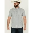 thumbnail image 1 of Cody James Men's Falling Diamond Striped Short Sleeve Button-Down Stretch - CJSU24W26-T LTBL XX- Tall, 1 of 4