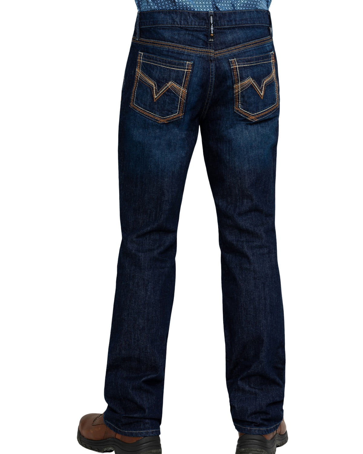 Cody James Men's Fr Millikin Dark Slim Bootcut Work Jeans Indigo