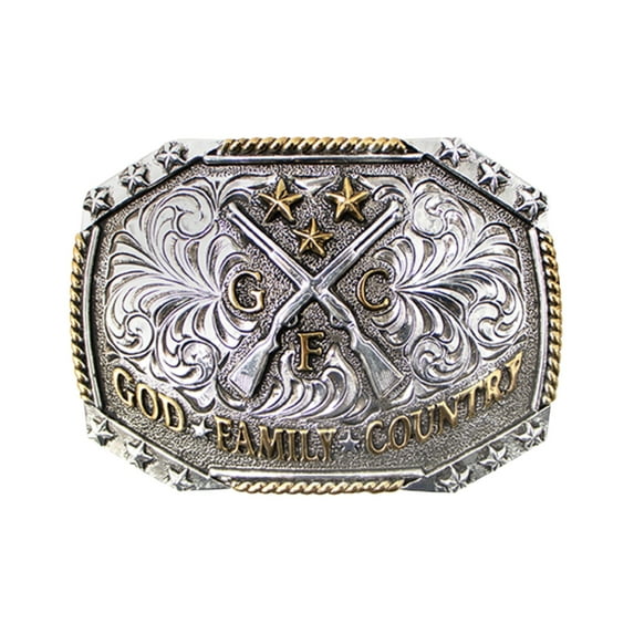 Cody James Men's God, Family, Country Belt Buckle - 734 One Size