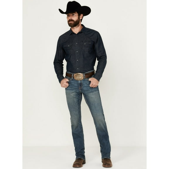 Cody James Men's Grullo Wash Jackson Slim Straight Stretch Denim Jeans - CJHO23J26-DKW 29W x 36L US