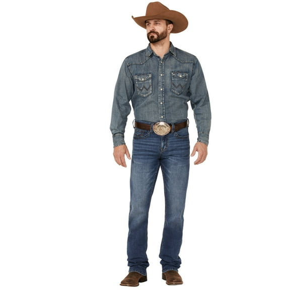 Cody James Men's Hazer Wash Jackson Slim Straight Stretch Denim Jeans Blue 29W x 36L  US