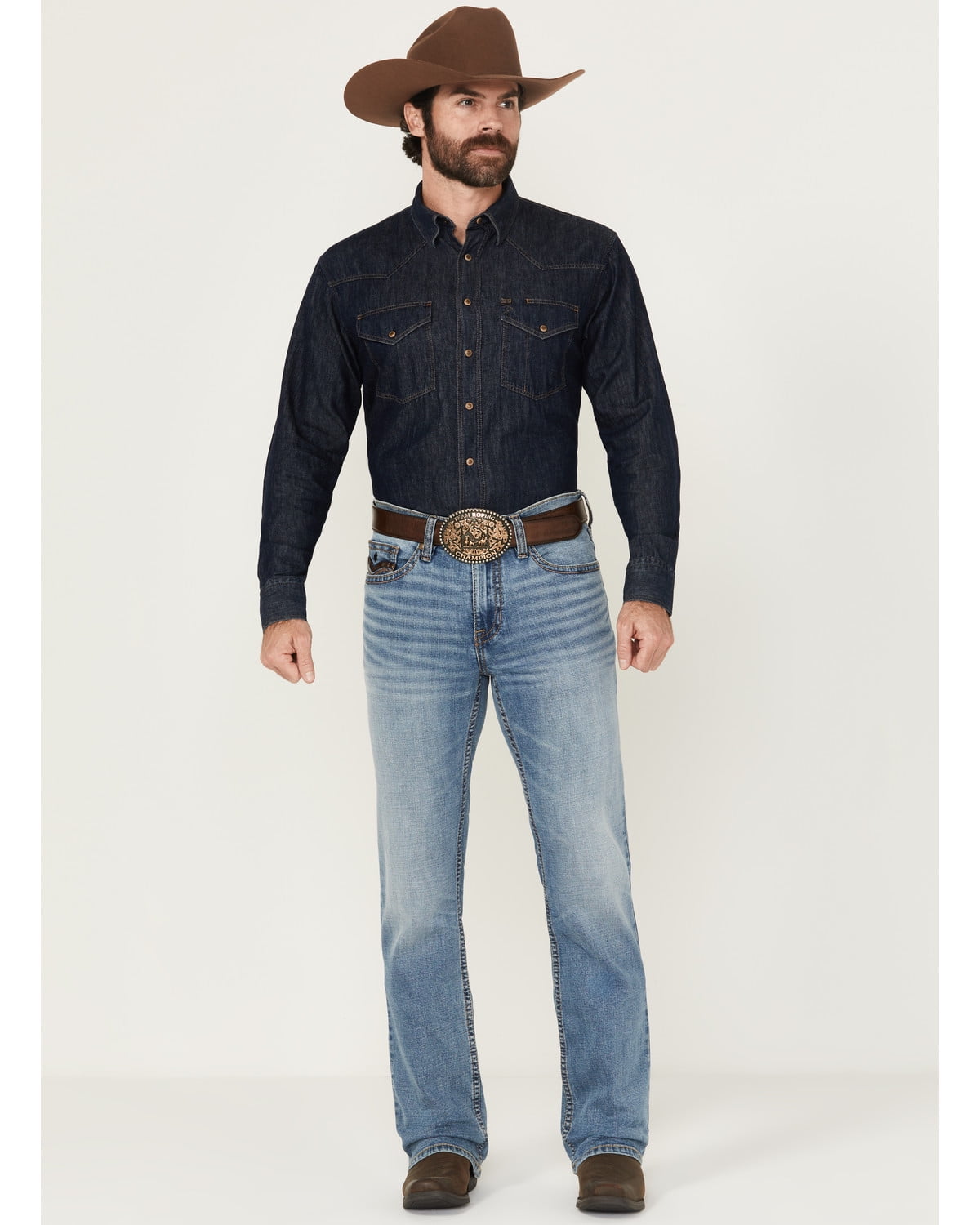 Ariat Men's M5 Arrowhead Deadrun Wash Jeans - Low Rise Straight Leg, Relaxed Fit (31W X 34L) - View #2