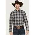 thumbnail image 1 of Cody James Men's Howdy Plaid Print Long Sleeve Button-Down Stretch Western Shirt - CJSP24W84-NVY Medium, 1 of 4