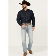 Cody James Men's Light Wash Sawbuck Slim Straight Stretch Denim Jeans Blue 33W x 32L  US